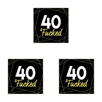 3PK Filthy Sentiments 40 & F*cked Card w/ Envelope 14x14cm