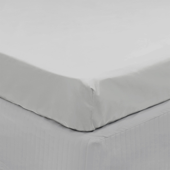 Algodon Long Single Bed Fitted Sheet 300TC Cotton Silver
