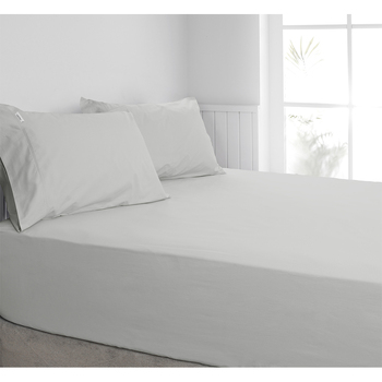 Algodon Mega King Bed Combo Fitted Sheet Set 300TC Cotton Silver