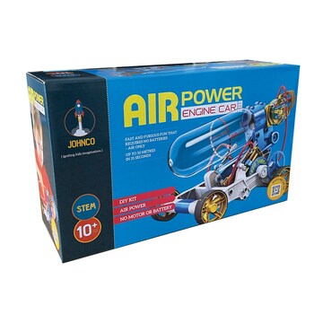Johnco Air Power Engine Car Build/Play Kids Learning Toy 10y+