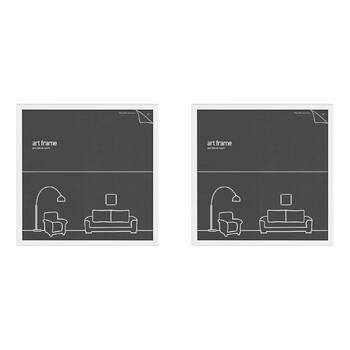 2PK Impact Merch Deluxe Picture Frame Fits up to 40x40cm Print - White