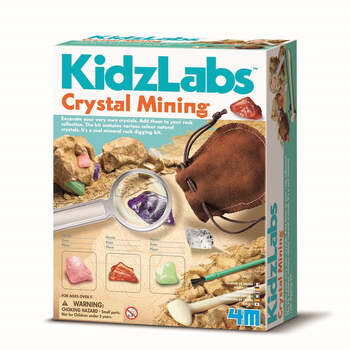 4M Kidz Lab Crystal Mining Rock Digging Kit Kids Toy 5y+
