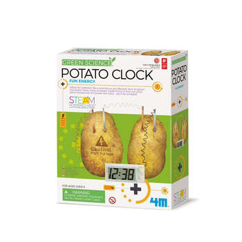4M Green Science Potato Clock Educational Kids Toy 8y+