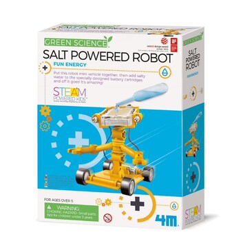 4M Green Science Salt Powered Robot Kids Learning Toy 8y+