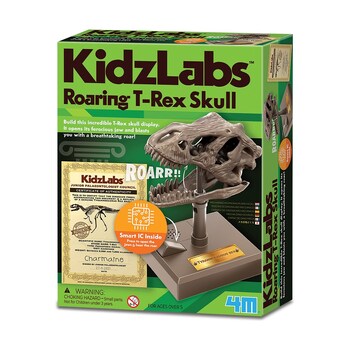 4M KidzLabs Roaring T-Rex Skull Kids/Toddler Activity Toy 5y+