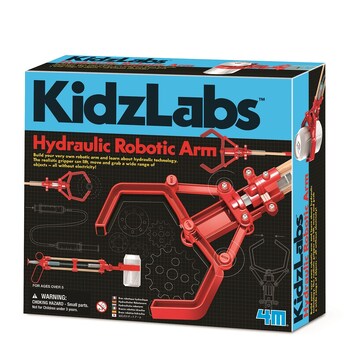 4M KidzLabs Hydraulic Robotic Arm Kids Learning Toy 8y+