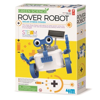 4M Green Science Rover Robot Solar Powered Kids Toy 5y+