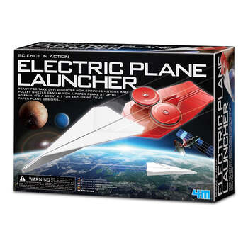 4M Science in Action Electric Plane Launcher Kids Toy 14y+