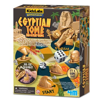 4M KidzLabs Gamemaker Dig & Play Egyptian Tomb Kids Toy 5y+