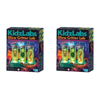 2PK 4M KidzLabs Glow Critter Lab Kids/Children Science Toy 5+