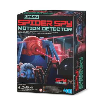 4M Kidzlabs Spider Spy Motion Detector STEM Toy Kids 8y+