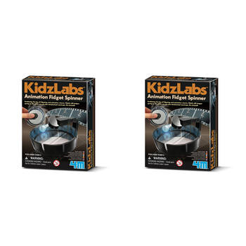 2PK 4M Kidzlabs Animation Fidget Spinner STEM Toy Kids/Children 5y+
