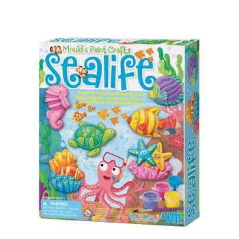 4M Mould & Paint Sealife Kids/Children Art/Craft Activity 5y+