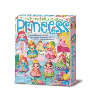 4M Mould & Paint Glitter Princess Kids/Children Art/Craft Activity 5y+