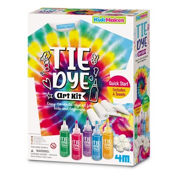 4M KidzMaker Tie Dye Art Kit Kids Activity Set 8y+
