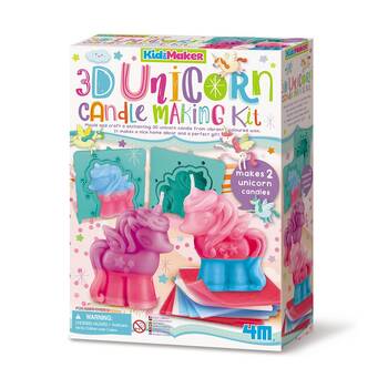 4M KidzMaker 3D Unicorn Candle Making Craft Kit Kids 8y+