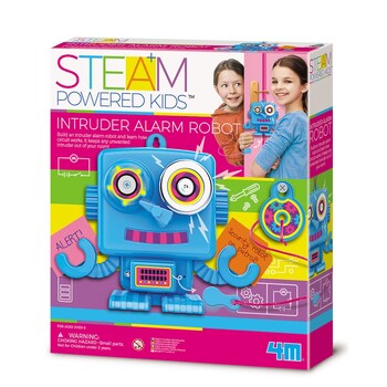 4M Steam Powered Girls Intruder Alarm Robot DIY Build Kids Toy 8y+
