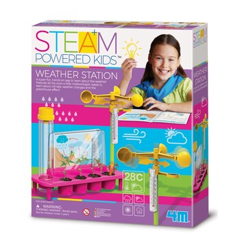 4M Steam Powered Girls Weather Station Kids Toy 8y+
