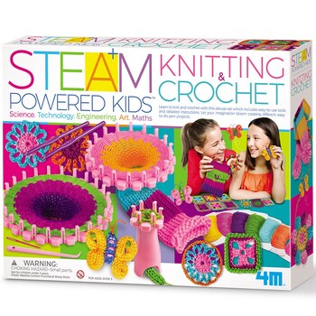 4M Steam Powered Kids/Children Knitting & Crochet 5y+