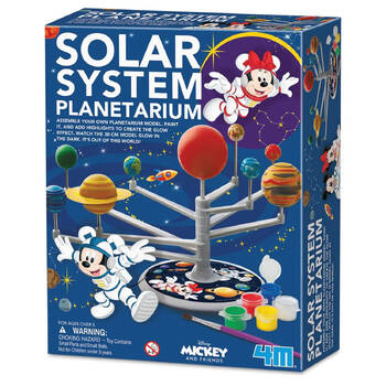 4M Disney Mickey And Friends Solar System Planetarium DIY STEM Toy Kit 5y+
