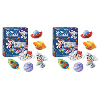 2PK 4M Mould & Paint Disney Space Journey Kids Craft Kit 5y+