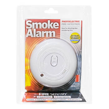 Family First Fire Sentry Photoelectric Smoke Alarm 9V Bedroom Living Room