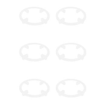 6PK Homeleisure Floor Saver Ring Surface Protector 20cm Clear Garden 