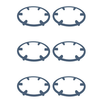 6PK Homeleisure Floor Saver Ring Surface Protector 30cm Garden 
