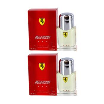 2PK Ferrari Scuderia Red Men Fragrance EDT Eau de Toilette Spray Bottle 40ml