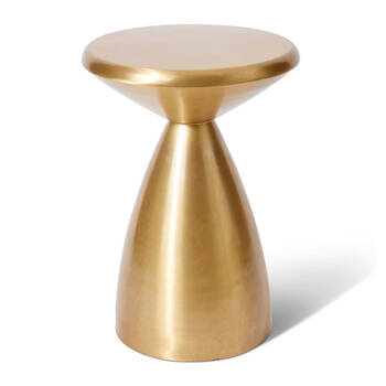 E Style Lencho Side Table Iron Furniture 35x46cm Gold