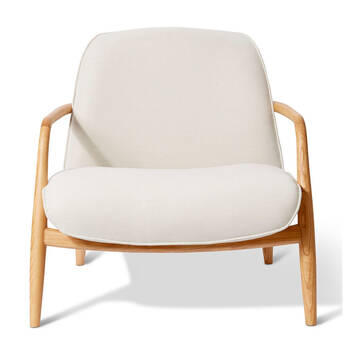 E Style Elio Chair 1-Seater Couch 81x86cm - Cream/Natural