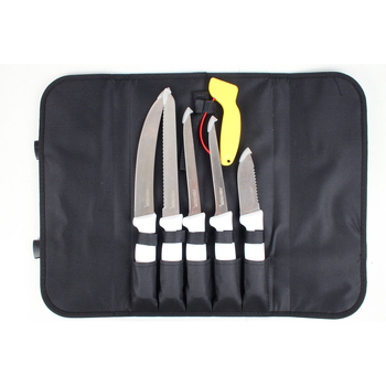 5pc Fishteck Fish Fillet SS/Plastic Knife Set w/ Sharpener