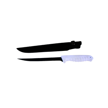 Fishteck 20cm Fillet Knife w/ Sheath Kitchen Cutting - White