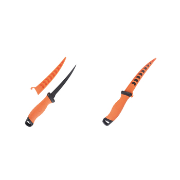 Fishteck 22cm Pro Series Fillet Knife w/ Sheath Cover - Orange