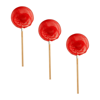 3PK Fishteck Net Butterfly Camping Outdoors 30cm Wood Handle Red