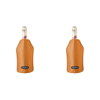 2PK Final Touch Nylon Wine Bottle Chiller/Cooling Sleeve – Orange