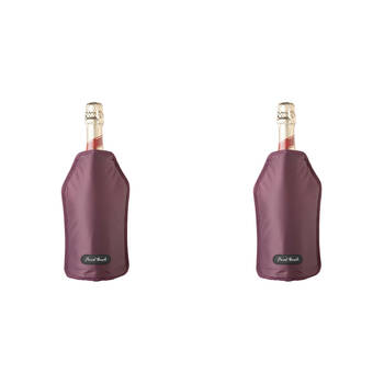 2PK Final Touch Nylon Wine Bottle Chiller/Cooling Sleeve – Burgundy