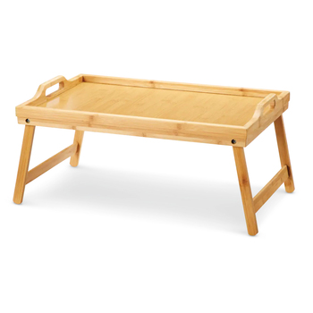 Home Expression 50x30cm Bed Tray w/ Folding Legs - Natural
