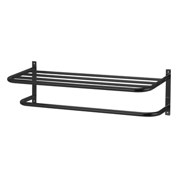Maine & Crawford 62cm Wall Mounted Towel Holder - Matte Black