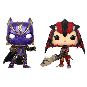 2pc Marvel vs Capcom Infinite Black Panther vs Monster Hunter Pop Vinyl