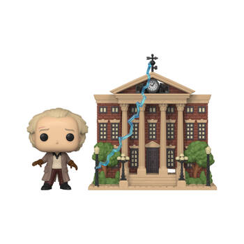 Back to the Future 3.7'' Doc with Clock Tower Pop Town Figure Toy