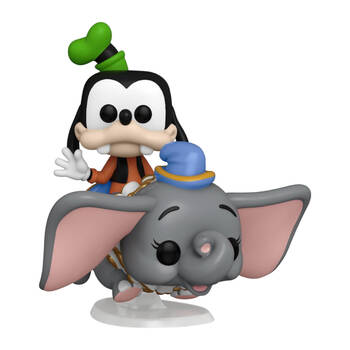 Disney World 50th Anniv Goofy At Dumbo Ride Pop Ride Action Figure 15cm