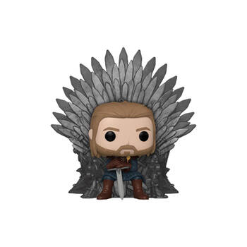 A Game of Thrones Ned Stark on Throne Pop Deluxe Figure Toy 6.5''