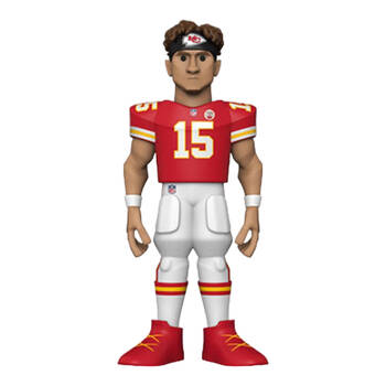 NFL Football Patrick Mahomes Chiefs Gold Vinyl Action Figure Toy 12in