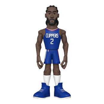NBA Basketball Kawhi Leonard Los Angeles Clippers Home Jersey Gold Figure Toy 12in
