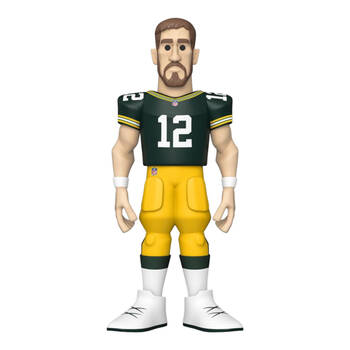 NFL Football Aaron Rodgers Packers Gold Vinyl Action Figure Toy 12in