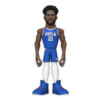 NBA Basketball Joel Embiid 76ers Gold Vinyl Action Figure Toy 12in