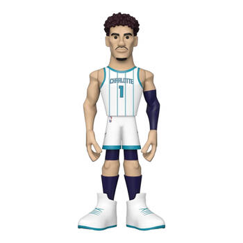 NBA Basketball LaMelo Ball Charlotte Hornets Gold Premium Figure Toy 12in