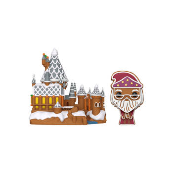 Funko Harry Potter Albus Dumbledore W/ Hogwarts Gingerbread Pop Town