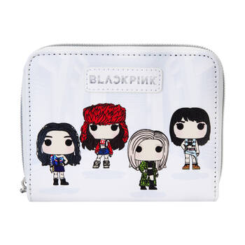 Blackpink Shut Down Wallet Coin Purse 5x4in - White 14y+